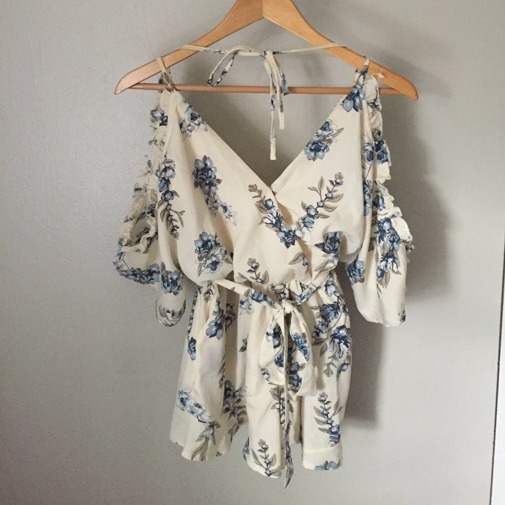Floral Bridal Romper